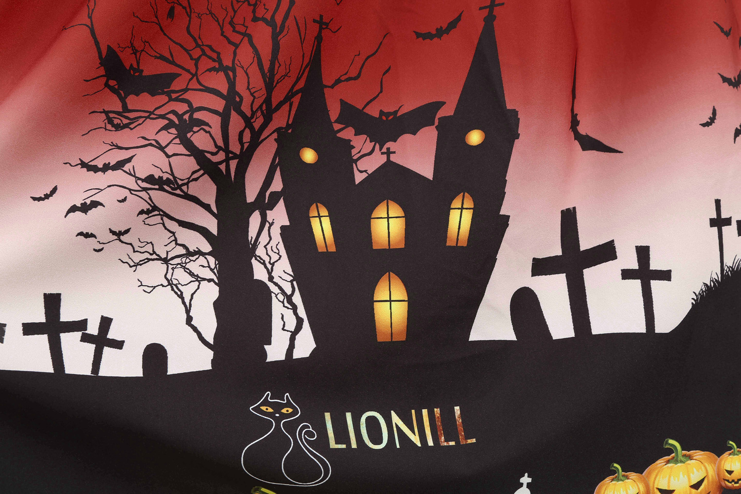 Womens Retro Lace round Neck Short-Sleeved Printed Maxi Dress for Cosplay Party